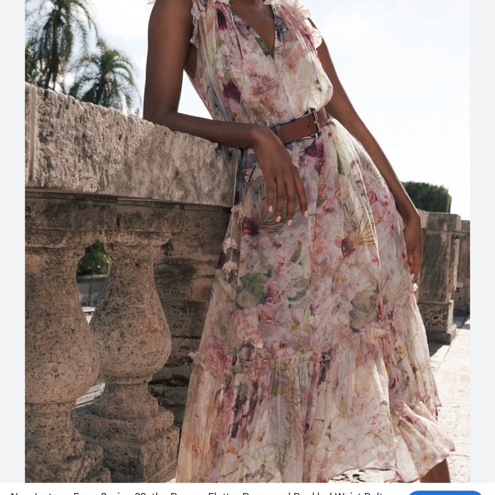 zimmermann dancer flutter dress - alabaster garden floral - Picture 2 of 12